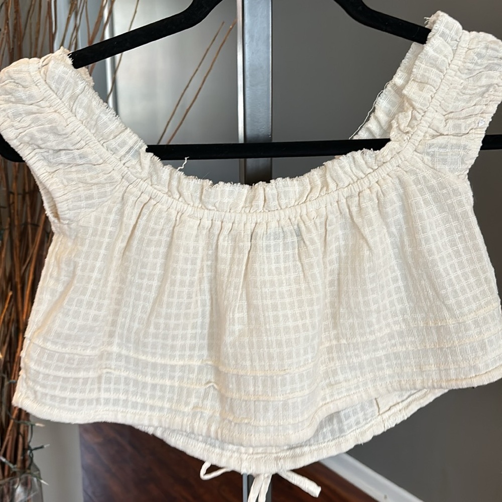 Urban Outfitters Natasha Crop Top Ivory. Size Small NWOT - Picture 11 of 17